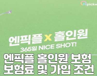 엔픽플 홀인원 보험 보험료 및 가입 조건