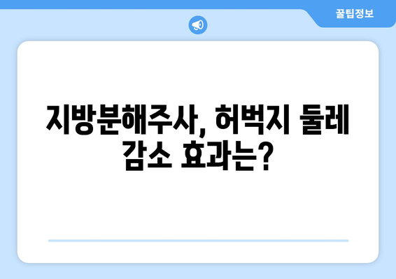 지방흡입 없이 허벅지 둘레 줄이기? 지방분해주사 리얼 후기 | 허벅지, 비포애프터, 효과, 가격, 부작용