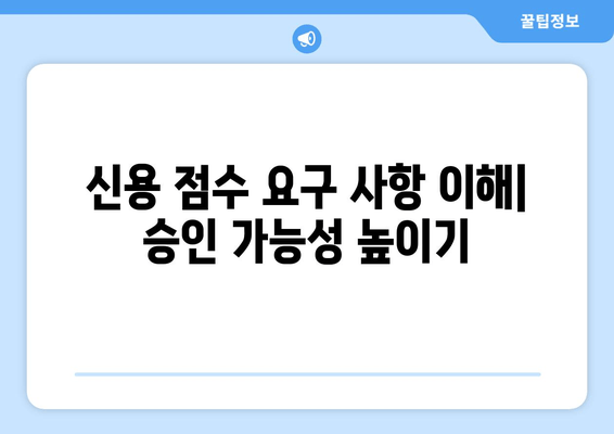 신용 점수 요구 사항 이해| 승인 가능성 높이기