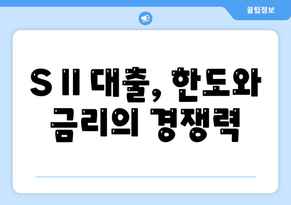 S II 대출, 한도와 금리의 경쟁력