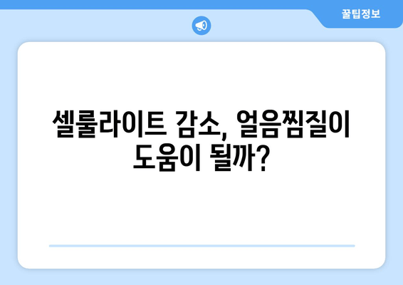 허벅지 안쪽 살, 얼음찜질로 효과적으로 해결하기 | 다이어트, 운동, 셀룰라이트, 부종