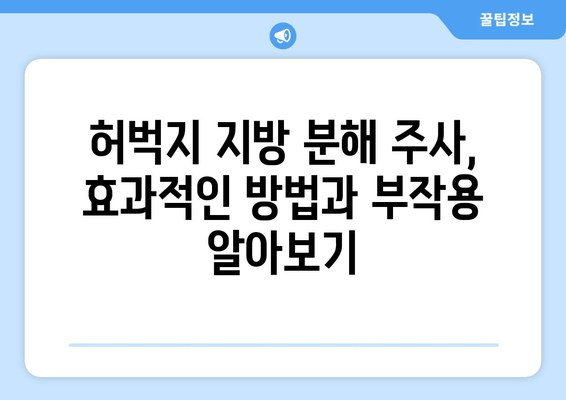 허벅지 지방 분해 주사| 가격, 효과, 후기 | 비용, 효과적인 방법, 부작용, 추천 병원