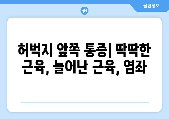 허벅지 앞쪽과 뒤쪽 통증, 부위별 원인과 해결책 | 허벅지 통증, 근육통, 관절 통증, 운동 부상