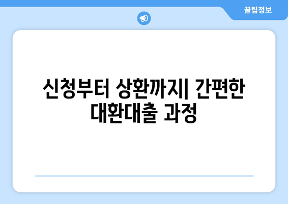 신청부터 상환까지| 간편한 대환대출 과정