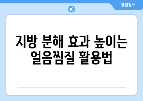 허벅지 안쪽 지방, 얼음찜질로 녹이는 성공 비결 공개! | 다이어트, 뱃살, 허벅지 살, 운동, 팁