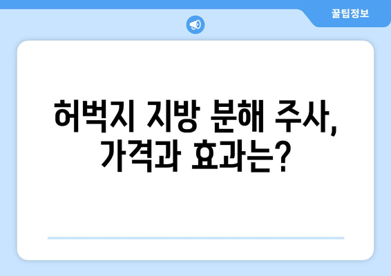 허벅지 지방 분해 주사| 가격, 효과, 후기 | 비용, 효과적인 방법, 부작용, 추천 병원