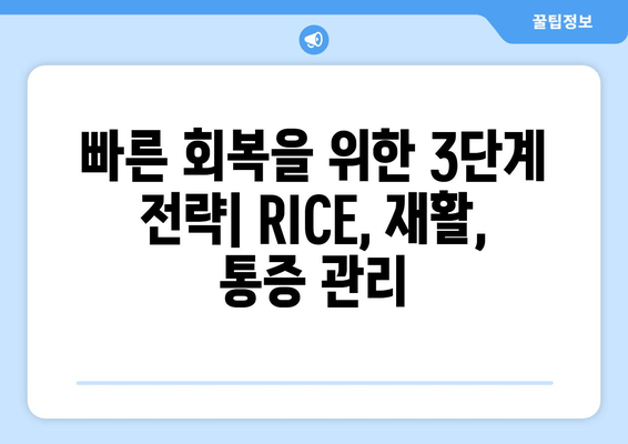 허벅지 근육 파열 찢어짐, 빠른 회복 위한 3단계 전략 | 운동 부상, 재활, 통증 완화