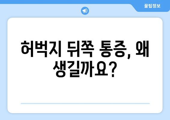 허벅지 뒤쪽 통증, 위험 요인과 예방 가이드 | 통증 원인, 운동, 스트레칭, 생활 습관