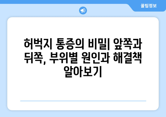 허벅지 통증의 비밀|  앞쪽과 뒤쪽, 부위별 원인과 해결책 알아보기 | 허벅지 통증, 근육통, 운동, 부상, 스트레칭