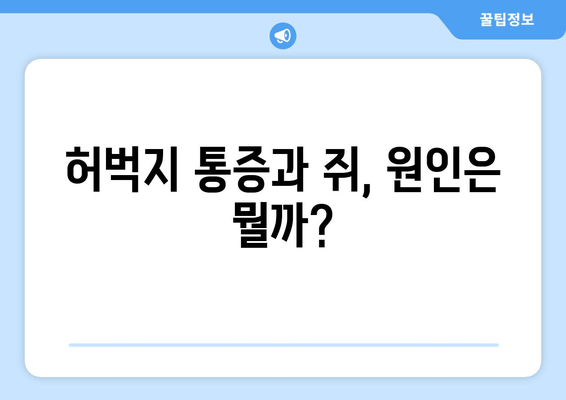 앉아 있을 때 허벅지 통증과 쥐, 나만의 경험 공유 | 후기, 원인, 해결 팁