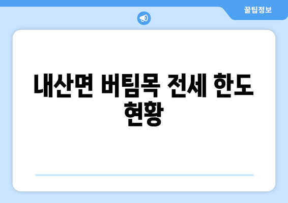 내산면 버팀목 전세 한도 현황