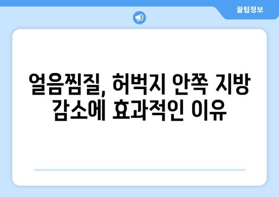 허벅지 안쪽 지방, 얼음찜질로 효과적으로 분해하기 | 다이어트, 운동, 셀룰라이트