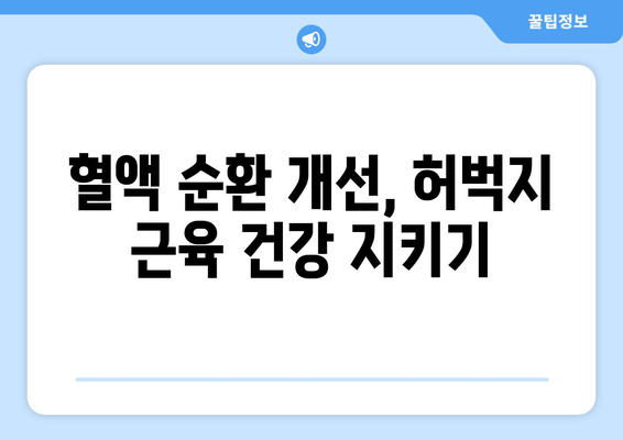 허벅지 근육의 힘, 혈관 공급이 책임진다! | 허벅지 혈관, 근육, 산소, 영양소, 건강