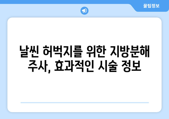 날씬 허벅지, 지방분해 주사로 단숨에! 효과적인 시술 정보 | 허벅지 지방, 비만, 미용, 시술 후기, 가격 비교