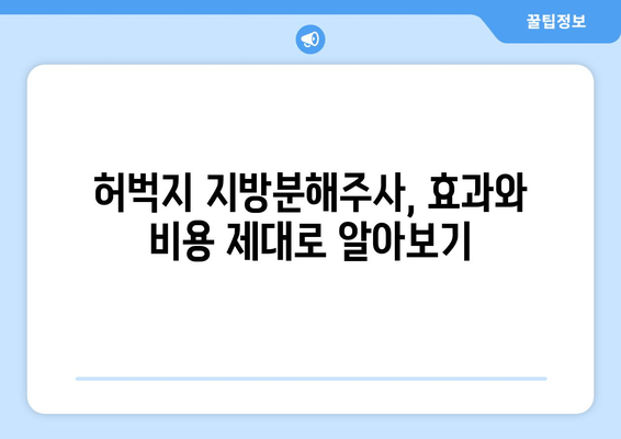 허벅지 지방분해주사| 가격, 효과, 후기 총정리 | 비용, 부작용, 시술 후기, 추천 병원