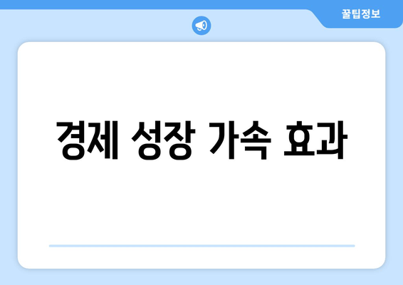 경제 성장 가속 효과