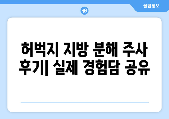 허벅지 지방 분해 주사| 가격, 효과, 후기 | 비용, 효과적인 방법, 부작용, 추천 병원