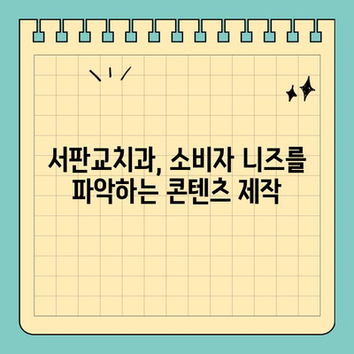 서판교치과, 소비자 니즈에 맞는 마케팅 콘텐츠로 환자와 소통하세요! | 치과 마케팅, 콘텐츠 전략, 환자 유치