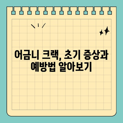 판교 치과에서 알려주는 초기 어금니 크랙 예방 가이드 | 어금니, 크랙, 치아 건강, 판교