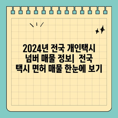 세종시 고운동 개인택시 면허 매매 & 번호판 시세| 오늘의 가격, 양수 자격, 교육, 수입까지! | 2024년 전국 개인택시 넘버 매물 정보