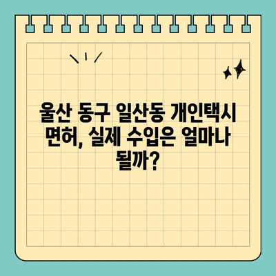 울산 동구 일산동 개인택시 면허 매매| 오늘 시세, 양수 자격, 교육, 수입, 매물 정보! | 2024년 최신 가이드