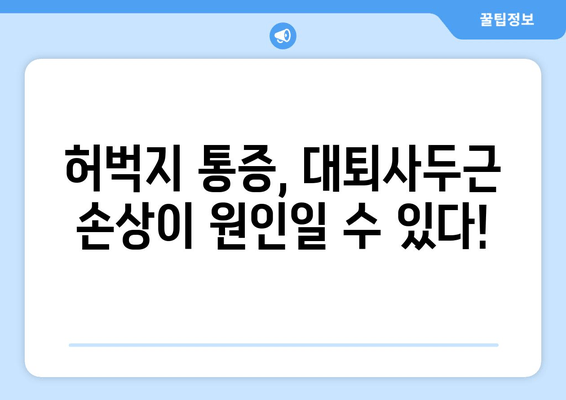 갑자기 찾아온 허벅지 통증, 대퇴사두근 손상 의심해보세요! | 허벅지 통증, 운동 부상, 근육 손상, 응급 처치