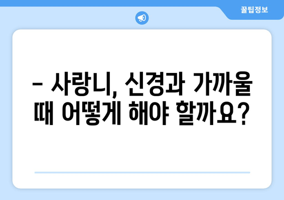 신경과 가까운 사랑니, 어떻게 해야 할까요? | 사랑니 발치, 신경 손상, 치과 진료, 치료 방법, 주의 사항