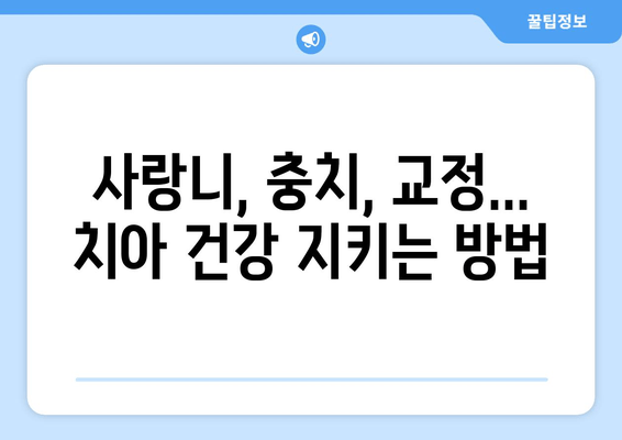 사랑니 충치, 교정 문제 해결의 열쇠? | 사랑니, 충치, 교정, 치과