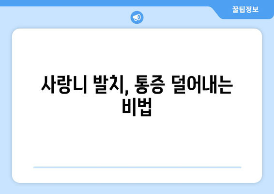 부산 사랑니 통증, 이제 두려워하지 마세요! | 사랑니 발치, 통증 완화, 극복 방법, 부산 치과 추천