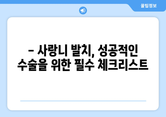 사랑니 발치 수술 계획, 왜 중요할까요? | 성공적인 발치를 위한 핵심 가이드