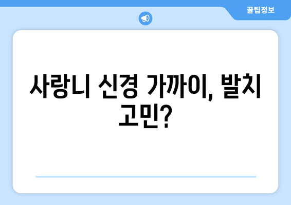 사랑니 신경 가까이? 꼭 알아야 할 5가지 대처법 | 사랑니, 신경, 통증, 치과, 치료