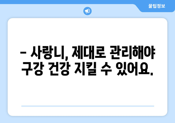 사랑니 충치, 이대로 방치하면 위험해요! 효과적인 정기 치과 검진으로 예방하세요 | 사랑니, 충치, 치과 검진, 구강 건강