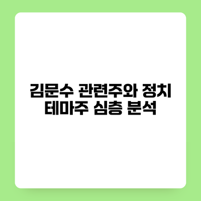 김문수 관련주와 정치 테마주 심층 분석