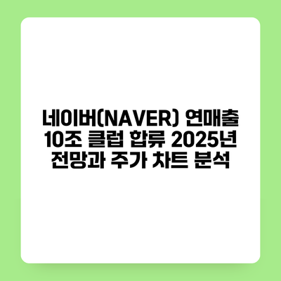 네이버(NAVER) 연매출 10조 클럽 합류 2025년 전망과 주가 차트 분석