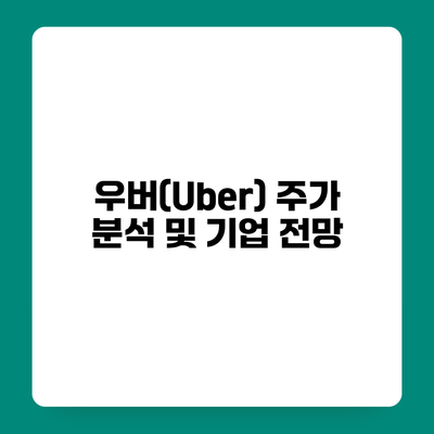 우버(Uber) 주가 분석 및 기업 전망