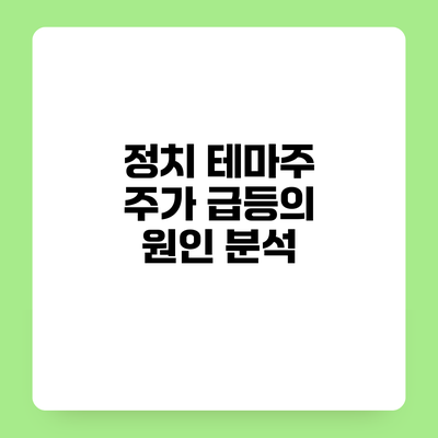 정치 테마주 주가 급등의 원인 분석