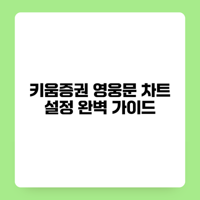 키움증권 영웅문 차트 설정 완벽 가이드